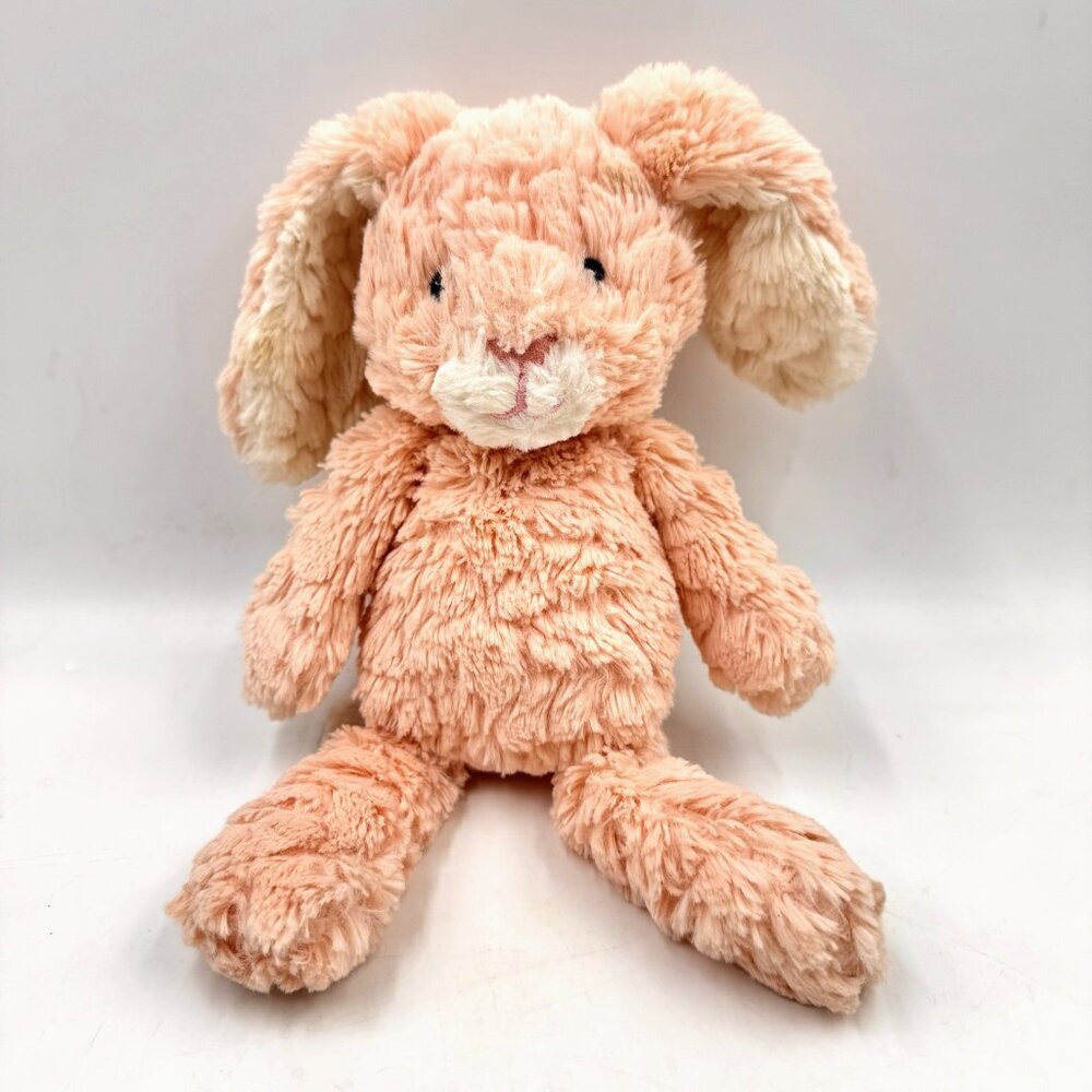 Mary Meyer Bunny Rabbit Plush Floppy Stuffed Animal Pink Easter Lovey 11" Putty